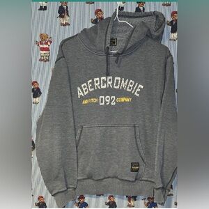 Y2k Abercrombie & Fitch Womens Pullover Gray Hoodie Small